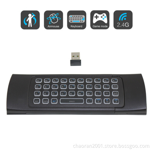 MX3 Backlit Air Mouse Smart Remote Control 2.4G RF Wireless Keyboard Voice Microphone Pro Android TV Box